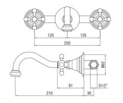 PB klassieke inbouw muurkraan met sterknoppen 20 cm uitloop RVS 1208855092

PB класически вграден стенен кран със звездовидни дръжки 20 cm изход RVS 1208855092