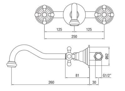 PB klassieke inbouw muurkraan met sterknoppen 25 cm uitloop Chroom 1208855112

PB класически вграден стенен кран със звездни дръжки 25 см чучур Хром 1208855112