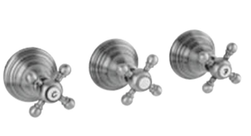 PB класически вграден комплект за душ с 3 пътя с превключвател с копчета за сила Бронз 1208855402