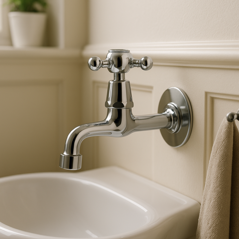 PB класически стенен кран за фонтан със силна ръкохватка за студена вода, хром 1208855592