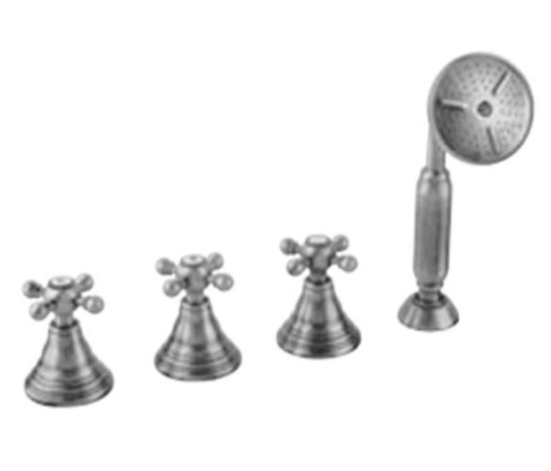 PB класически комплект за вана с 4 отвора със силни копчета за комбинация за пълнене на вана Хром 1208855832