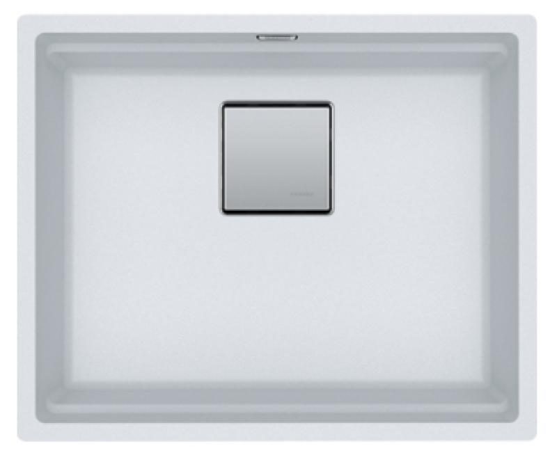 Franke Kubus KNG 110.52 Мивка 52x42 бял гранит, монтаж под плота 125.0512.506
