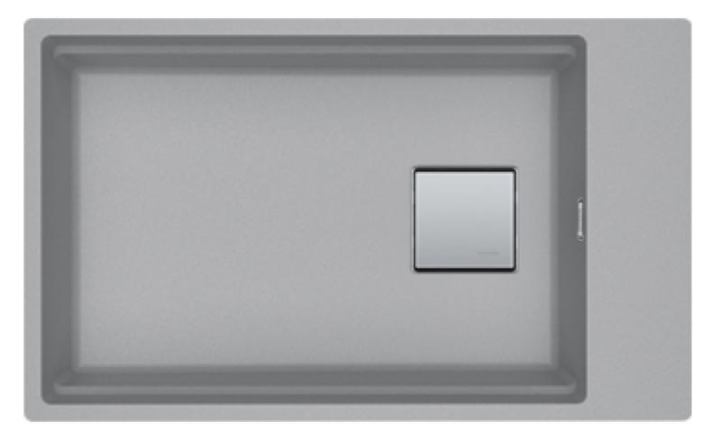 Franke Kubus KNG 110.62 Мивка 72x42 сив гранит  с отвор за смесител, монтаж под плота 125.0512.518