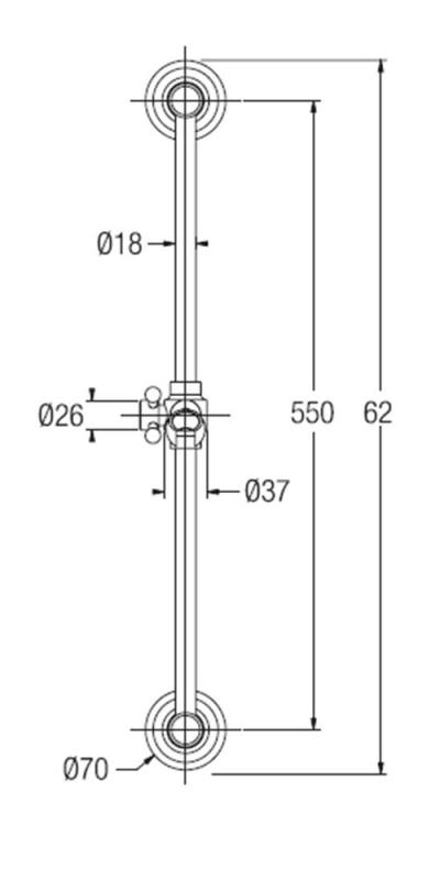 PB класически комплект за плъзгащ станга с ръчен душ и душов маркуч в хром 1208899092