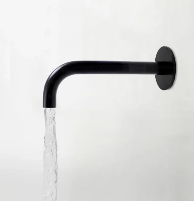Водна революция Flow дебел излив матово черно 19cm T1671-19PR