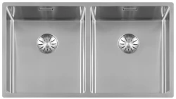Lorreine 3434SP Superplug Иноксова двойна мивка 3434 cm, монтаж под, над и на нивото на плота 1208920512