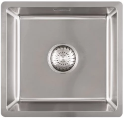 Caressi Basic Line Иноксова мивка 37x35 плосък монтаж, под и над нивото на плота CABL37R15 1208920569