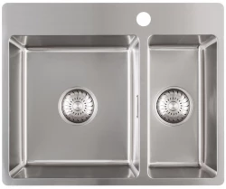 Caressi Basic Line RИноксова мивка 45x57 плосък монтаж и над плота CABL3318KR15 1208920572