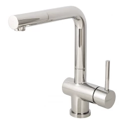 CARESSI Chrome Кухненски смесител с една ръкохватка и издърпващ се чучур, хром CA108CH U ECO 1208920642