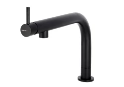 CARESSI Black Line Смесител за кухня с една ръкохватка, неръждаема стомана, черен CA109BK ECO 1208920649