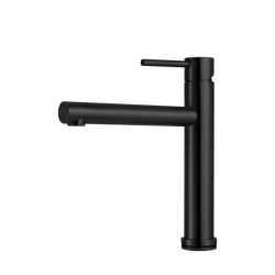 CARESSI Black Line Смесител за кухня от неръждаема стомана с една ръкохватка в черно CA116BK ECO 1208920651
