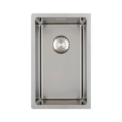 Caressi R10 Иноксова мивка 20x40cm, плосък монтаж, под и над нивото на плота CAPP20R10