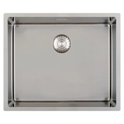 Caressi R10 Иноксова мивка 45x40cm, плосък монтаж, под и над нивото на плота CAPP45R10