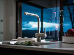 Franke Atlas Neo Кухненски смесител с въртящ се чучур, неръждаема стомана 115.0521.435
