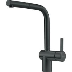 Franke Atlas Neo Кухненски смесител с издърпващ се чучур, изчеткано черно 115.0550.427