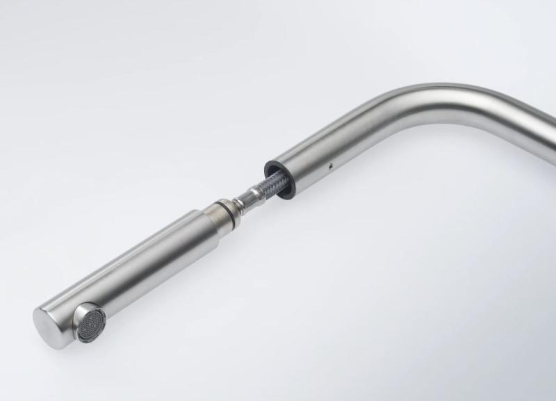 Франке RVS четкан смесител за кухня Atlas Neo с издърпващ се накрайник от неръждаема стомана 115.0521.438