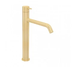 Водна революция Flow смесител за умивалник за мивки PVD четка light gold T115WGE