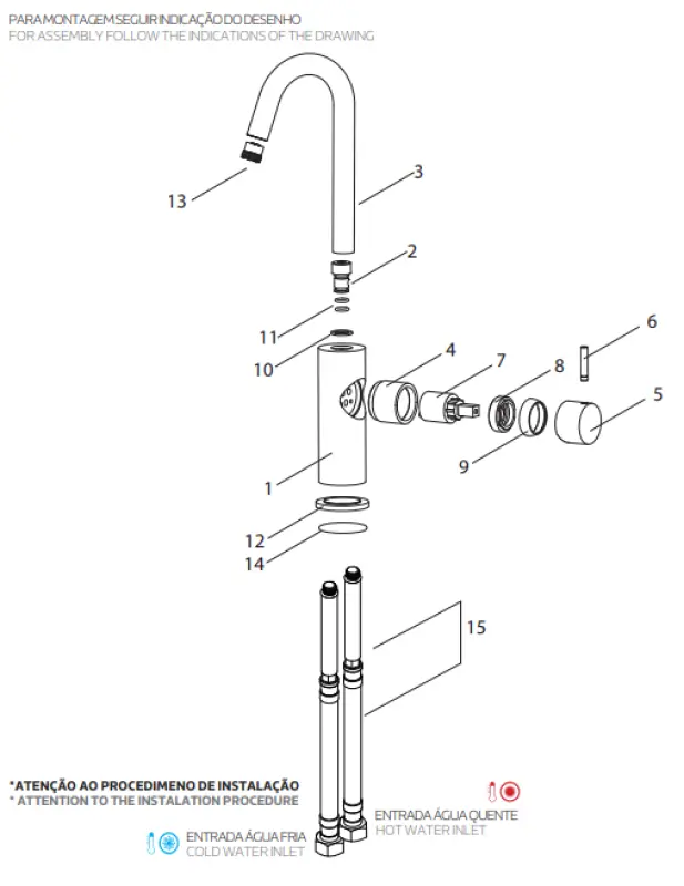 Waterevolution Flow смесител за умивалник, висок модел, хром T1121FU01