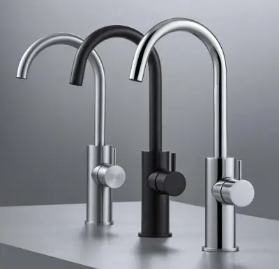 Waterevolution Flow мивка кран висок модел матово черно T1121FUPR