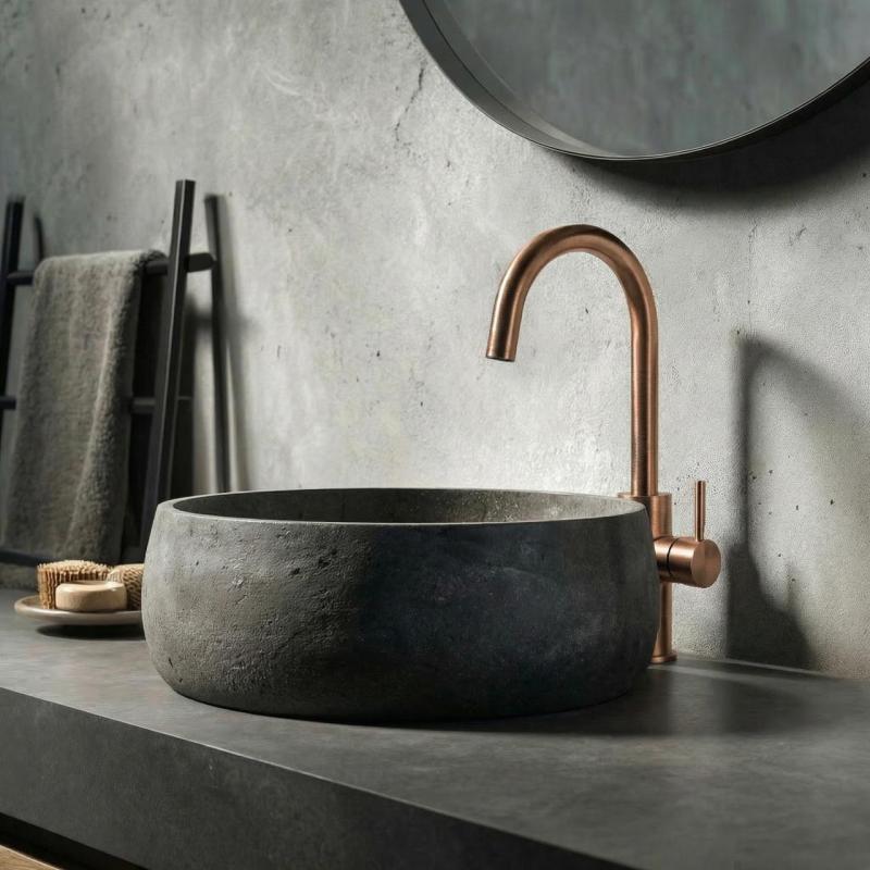 Waterevolution Flow смесител за умивалник, висок модел, PVD, матиран мед T1121FUCPE