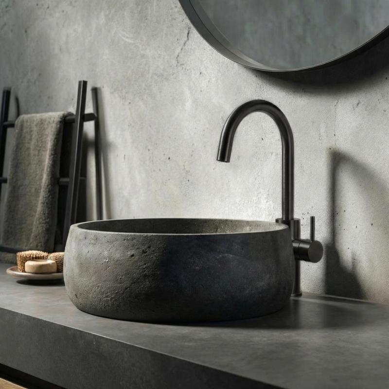 Waterrevolution Flow висок модел смесител за умивалник PVD пистолет метал T1121FUGME