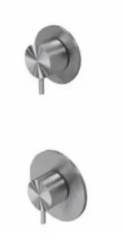 Waterevolution Flow вграден душ термостат с 1 спирателен кран, изцяло от неръждаема стомана 1208920974