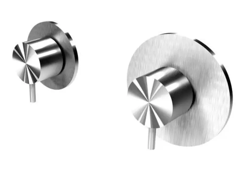 Waterevolution Flow вграден душ термостат с 1 спирателен кран, изцяло от неръждаема стомана 1208920974