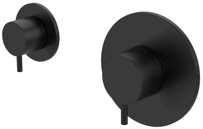 Вграден душ термостат Waterevolution Flow с 1 вентил в матово черно 1208920977