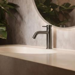 Waterrevolution Flow фонтанен кран PVD в цвят пушечно метало T1101AGME