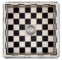 Caressi Cato Керамична мивка на квадрати 40cm монтаж под плота CATO4040 1208921378