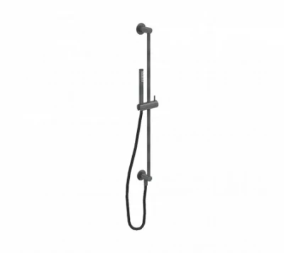 Waterevolution Flow комплект плъзгаща се тръба с ръчна душ 800 мм Gun Metal T1661GME