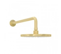 Водна революция Flow главен душ 200мм със стенна връзка Light Gold T1641WGE
