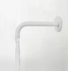 Водна революция Flow изпускател за вана мат бяло T167119BR дължина на изпускателя 19см