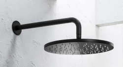 Водна революция Flow душ глава 250 мм със стенна връзка мат черно T164125PR