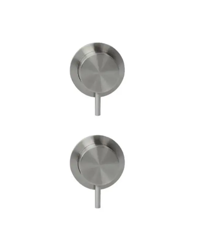 Waterevolution Flow скрит смесител с 2 изхода, неръждаема стомана, с кръгла розетка