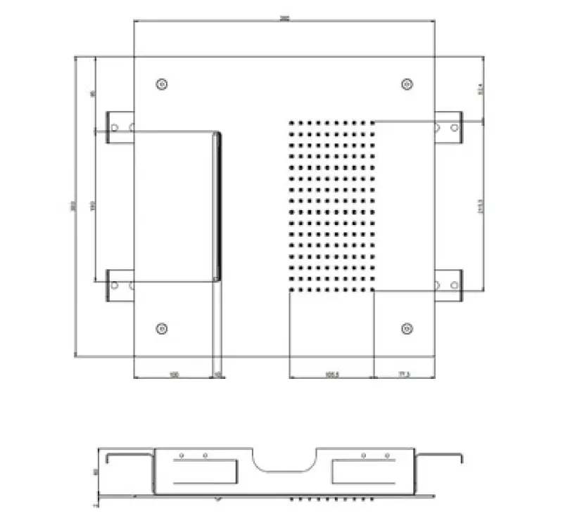 SB Square 316 Вграден душ с дъждовна функция и водопад 38x38cm - неръждаема стомана 1208946994