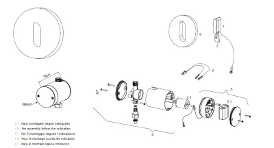 Вградена мивка Waterrevolution Flow с инфрачервен сензор на батерии, мат бяло T118EBBR
