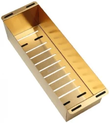 Lorreine Colan Gold Luxe Съд за остатъци от неръждаема стомана, PVD gold, подходящ за мивка 40cm 1208952333