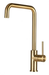 Lorreine Medway Gold PVD Златен кухненски смесител с въртящ се чучур 1208952364