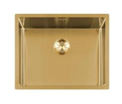 Lorreine 50SP-Gold Luxe Иноксова мивка PVD Gold 50x40, монтаж под, над и на нивото на плота 1208952368