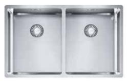 Franke Bolero plus R12 BXX 220 Двойна иноксова мивка, плосък монтаж 74x45cm 127.0455.332