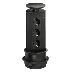 EVOline Port 3 Потъващ контак, черен