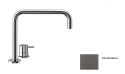 Waterrevolution Flow 2-дупков смесител за мивка Gun Metal T112HGME