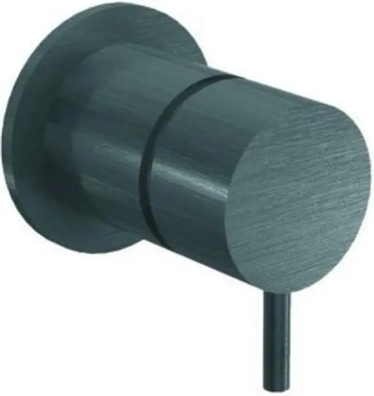 Водна революция Flow за вграждане 2-посочен превключвател с кръгла розетка в цвят пушечно метал T1482S.GME