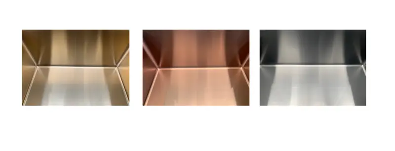 Ausmann Mosel Иноксова мивка PVD Gold 40x40, монтаж под, над и на нивото на плота 080914