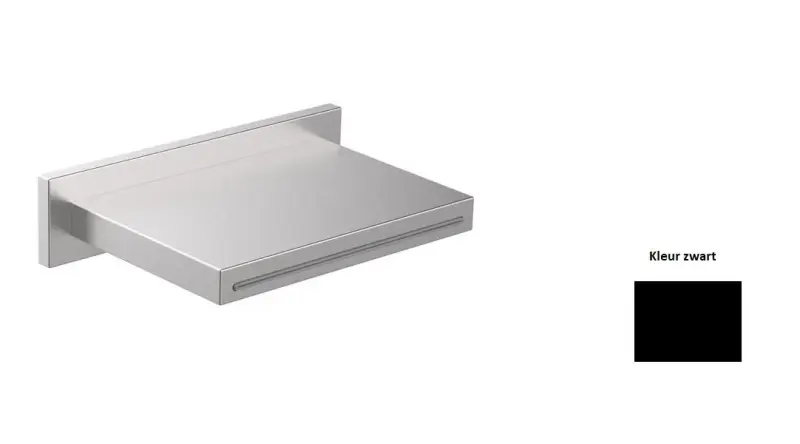 SB площад водопад изпускател мат черен