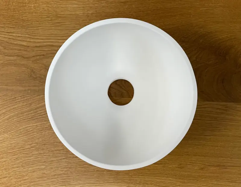 Умивалник Solid S, малък, от Solid Surface, кръгъл, 20 x 20 x 11 см, матово бял, 1208953267