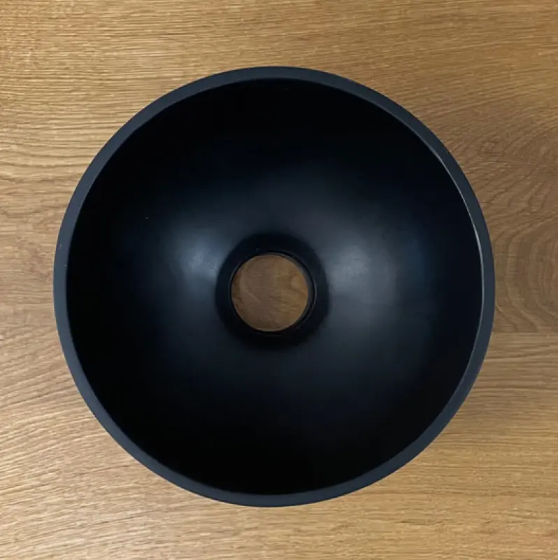 Умивалник Solid S, малък, от Solid Surface, кръгъл, 20 x 20 x 11 см, матово черно, 1208953268