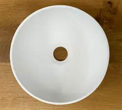 Умивалник Solid S, малък, от Solid Surface, кръгъл, 25 x 25 x 11 см, матово бял, 1208953272