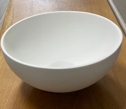 Умивалник Solid S, малък, от Solid Surface, кръгъл, 25 x 25 x 11 см, матово бял, 1208953272